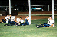 Pirates rest during halftime