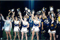 Pirates and Cheerleaders celebrate the victory